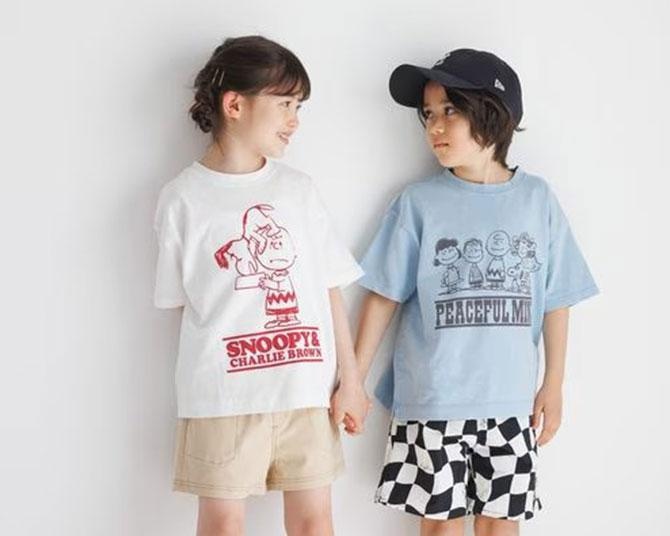 BAYFLOWからスヌーピーデザインのキッズTシャツが発売！カラバリ豊富で親子ペアコーデも楽しめる