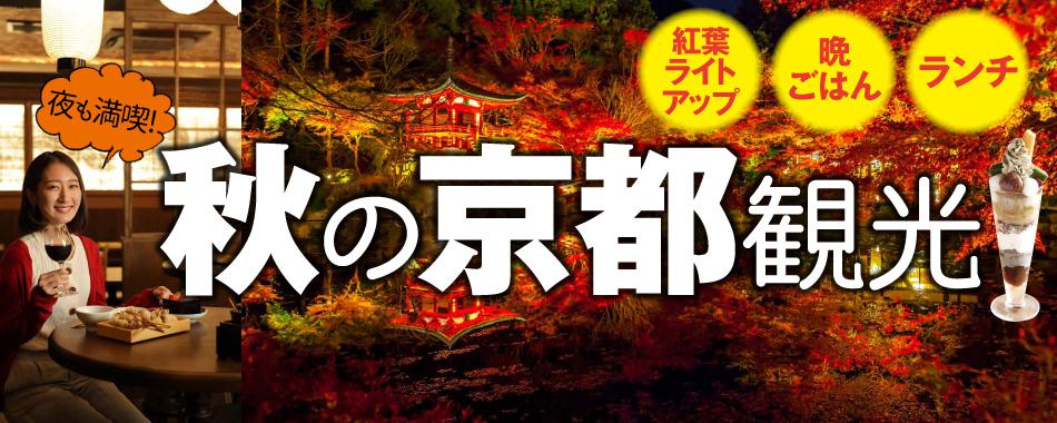 紅葉&晩ごはん!秋の京都観光