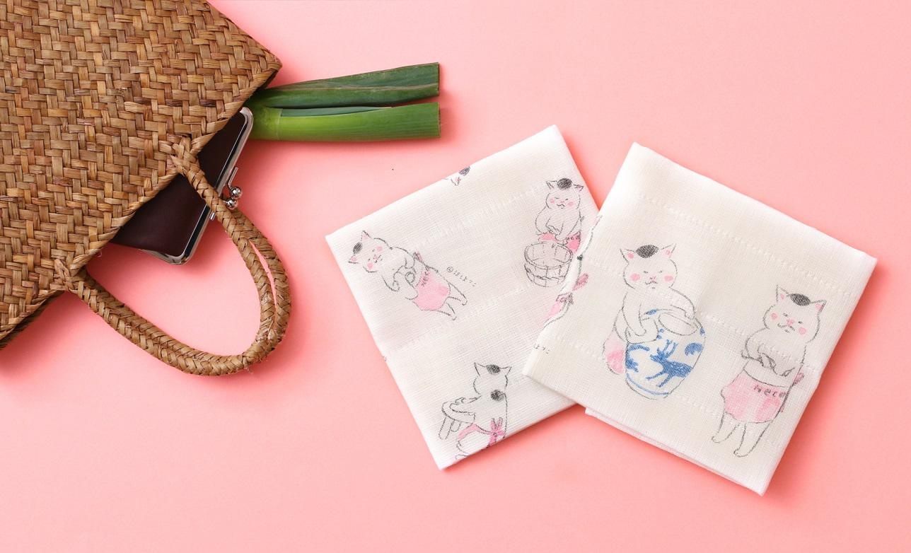 「きょうの猫村さん」の“かや織”ふきんが中川政七商店から発売！