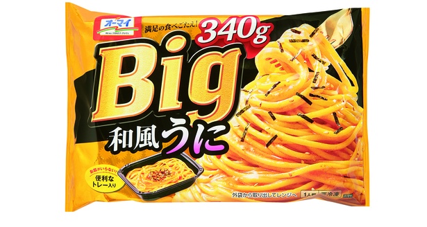オーマイ Big 和風うに(日本製粉、オープン価格/340ｇ　513kcal)