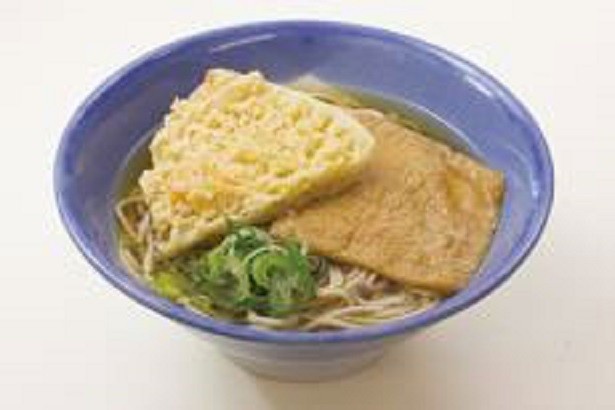 「天ぷら・きつねハーフコンビそば・うどん」(340円)