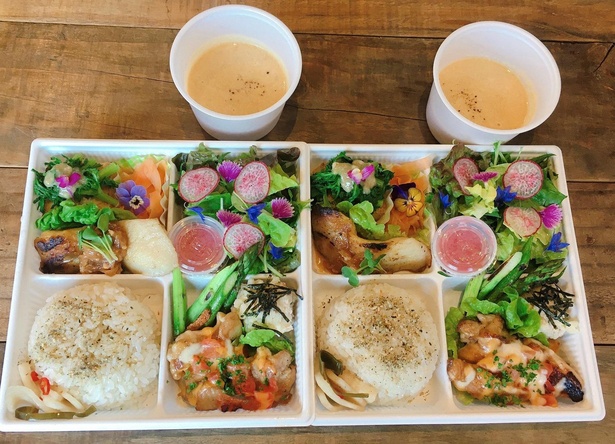 「本日のランチプレート」(1100円・スープなし1000円) 。旬の野菜を使っているため、2週間ごとに内容が変わる / Café＆kitchen SELAM