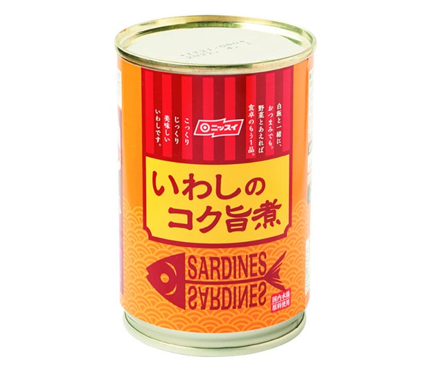 いわしのコク旨煮(ニッスイ、￥248/280ｇ　740kcal/1缶当たり)