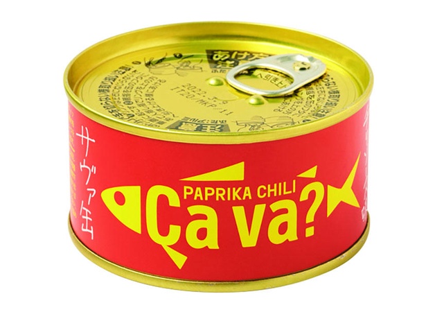 サヴァ缶 国産サバのパプリカチリソース味(岩手県産、￥410/170ｇ　108kcal/100ｇ当たり)