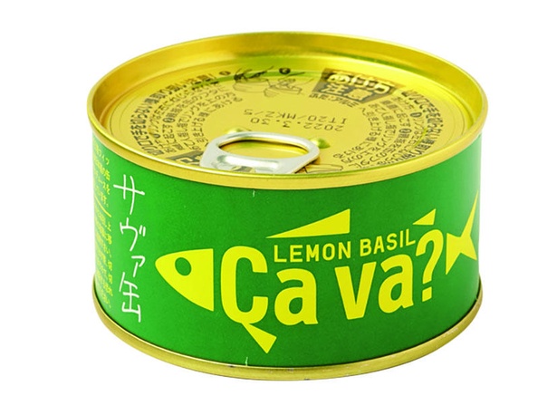 サヴァ缶 国産サバのレモンバジル味(岩手県産、￥410/170ｇ　183kcal/100ｇ当たり)