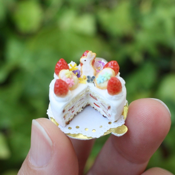 ケーキのデザインはもちろん、断面もかわいらしい