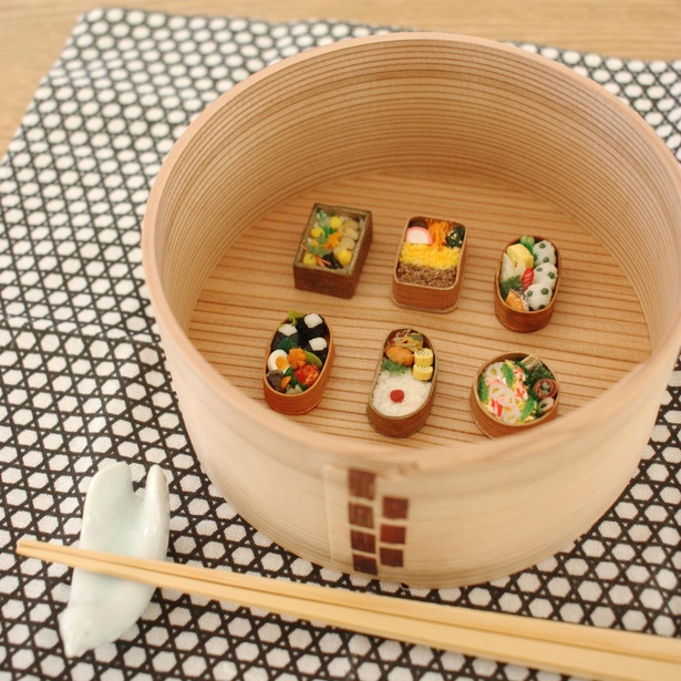 スイーツの作品だけでなく、和風の作品もかわいらしい