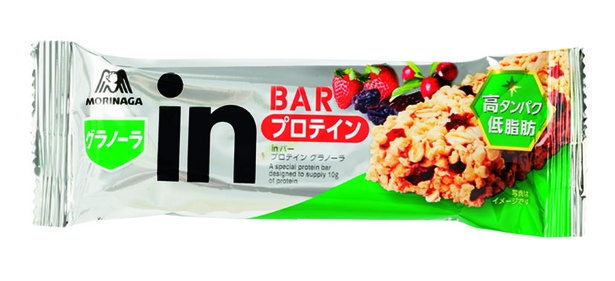 inバー プロテイン グラノーラ(森永製菓、￥170/1本　106kcal)