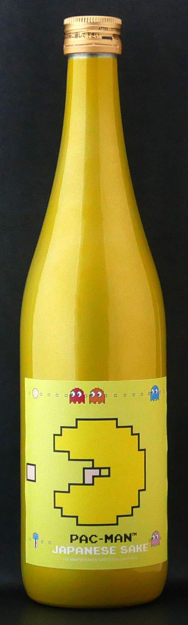 「パックマン」(純米原酒、イエローメタリックボトル)