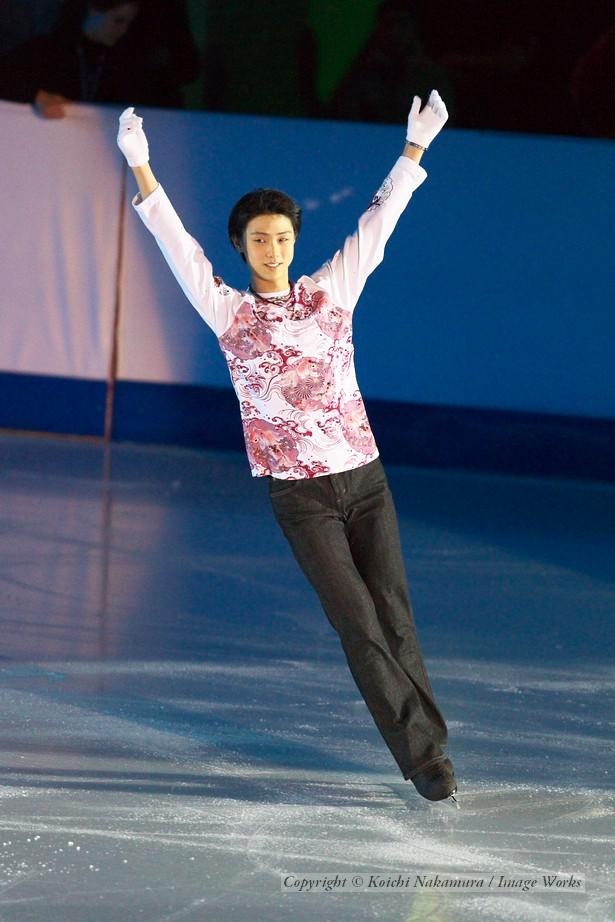 羽生結弦、2010世界ジュニア選手権でのエキジビションの演技