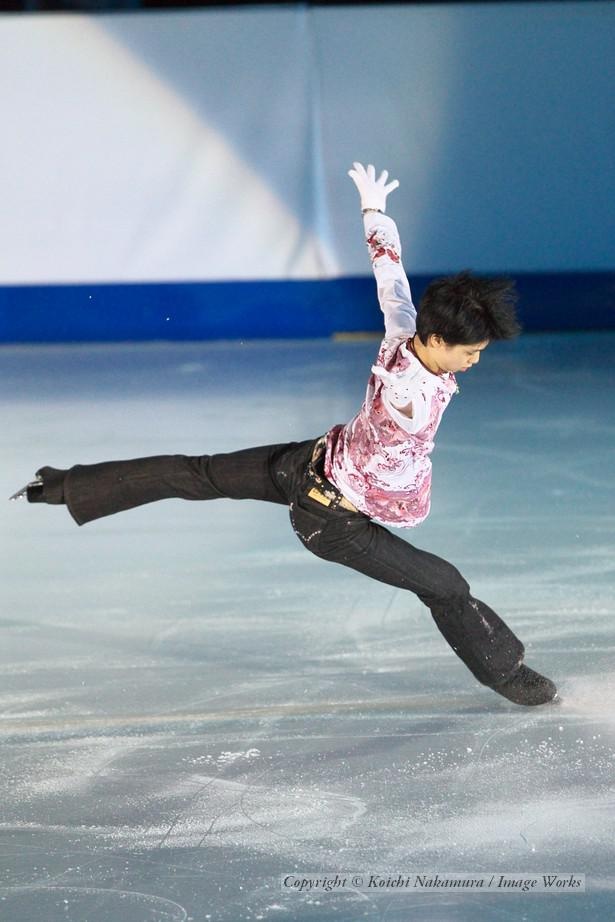 羽生結弦、2010世界ジュニア選手権でのエキジビションの演技