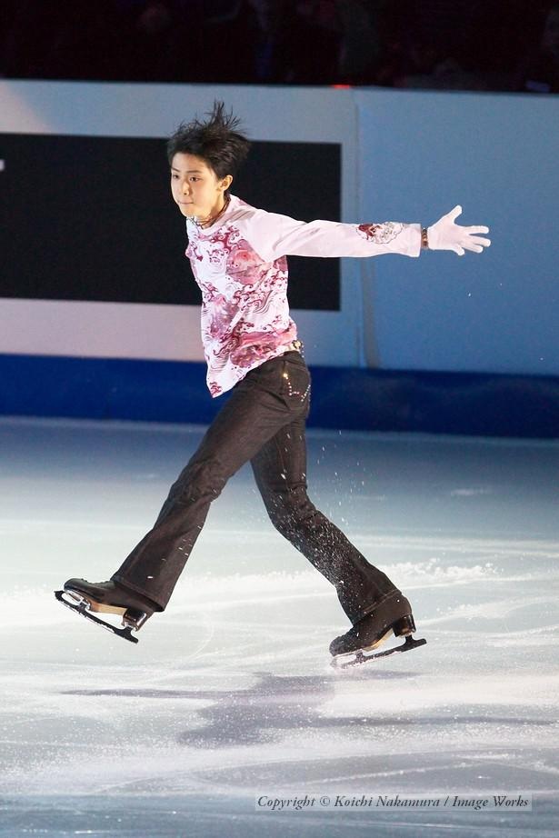 羽生結弦、2010世界ジュニア選手権でのエキジビションの演技