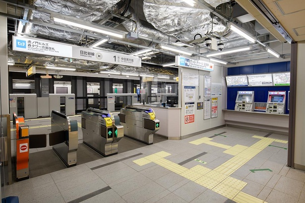 2020年6月6日に開業した東京メトロ日比谷線「虎ノ門ヒルズ駅」の様子