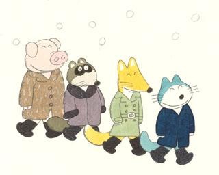 ユニークな絵本の中の猫が大集合する展覧会が福岡県福岡市で開催中