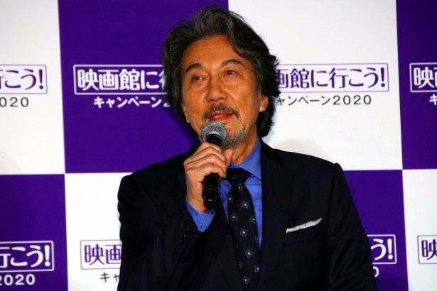 「映画館に行こう!」キャンペーン2020のアンバサダーを務める役所広司