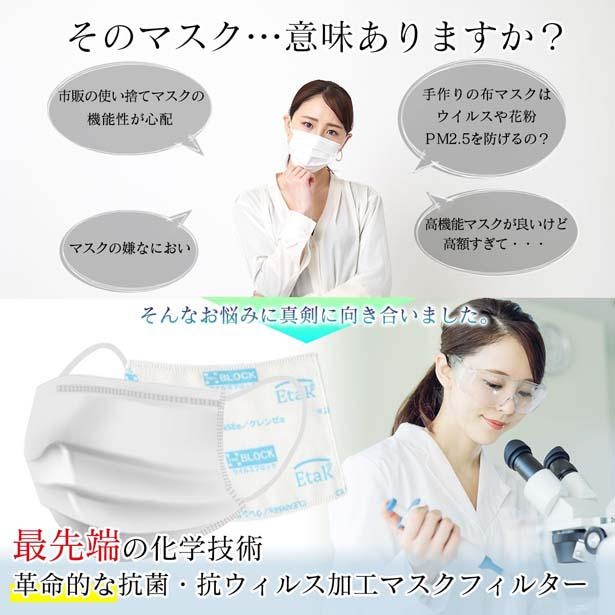 化学メーカーがアベノマスクにぴったりサイズの抗ウイルスフィルターを開発