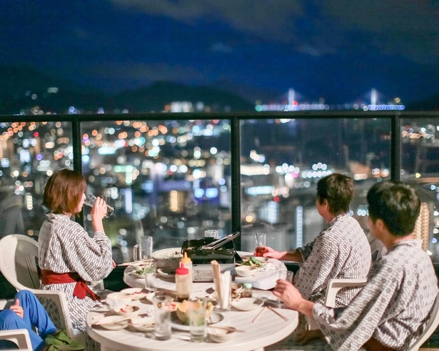 長崎の夜景を眺めながら大切な人との食事を楽しめる