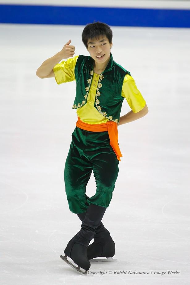 佐藤洸彬、2015選手権でのショートプログラムでの演技
