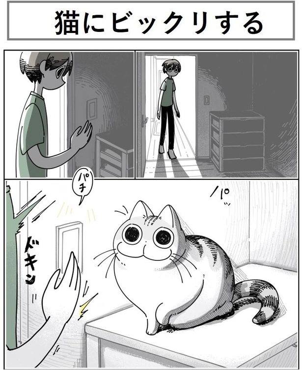 物を落としたい猫 隣にすわる猫 など 共感しかない 猫あるある 漫画がsnsで話題 ウォーカープラス