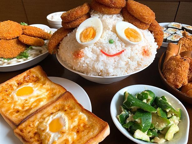 大量のコロッケがキュートなキャラクターに変身！