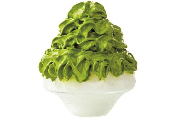 芳醇な茶の味を楽しめる「特濃宇治抹茶エスプーマかき氷」(1000円) / 茶匠 清水一芳園
