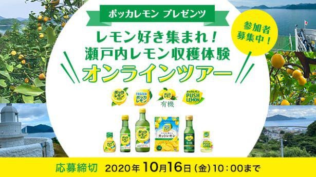 ポッカレモンが「瀬戸内レモン収穫体験オンラインツアー」実施