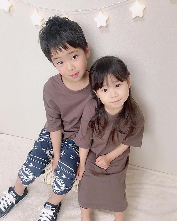 おそろいの服でキメっ