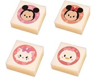 ディズニーツムツムが春らしいかわいいピンクのおもちに！