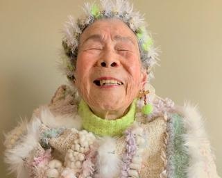 ″さをり織り″をまとうモデルは97歳！カラフルポップな姿に世界が注目