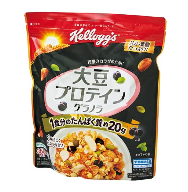 大豆プロテイン グラノラ(日本ケロッグ合同会社、オープン価格/350g 253kcal/1食60g当たり)