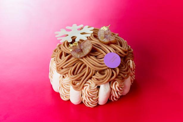 ショップで一番人気のケーキのクリスマスバージョン「マロン ラム レザン」