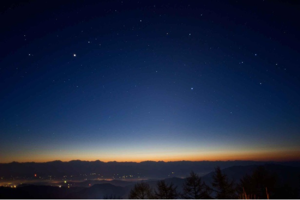 朝早い時間には日本一の星空も観られる