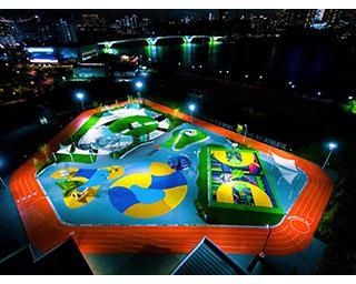 豊洲にナイキデザインのスポーツパーク「TOKYO SPORT PLAYGROUND SPORT × ART」がオープン、人気シューズをデザインした6つのエリアにも注目