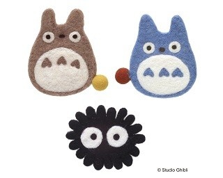 コレはかわいい！トトロ、ジジ、カルシファーらの羊毛コースター