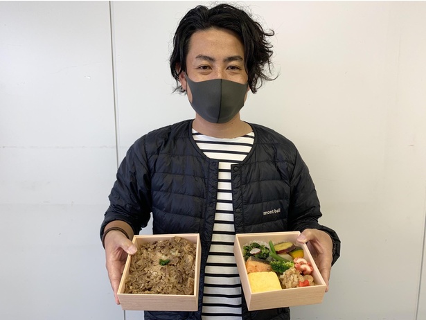 雑誌の校了作業中で疲弊していた山田には、他の3人から「いっぱい食べてください！」と「象印二段弁当」を
