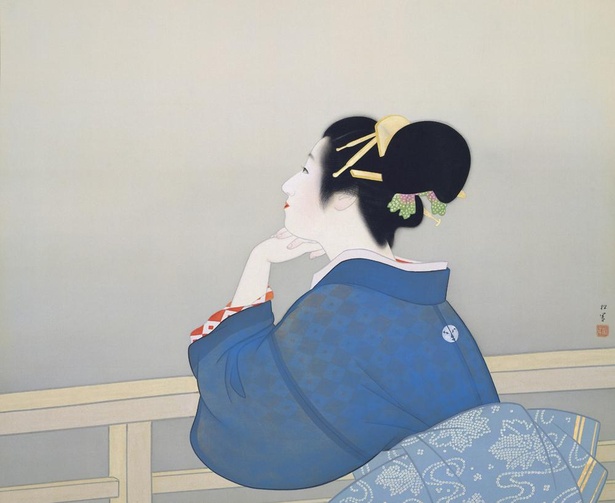 上村松園「待月」1944年(昭和19年)足立美術館蔵