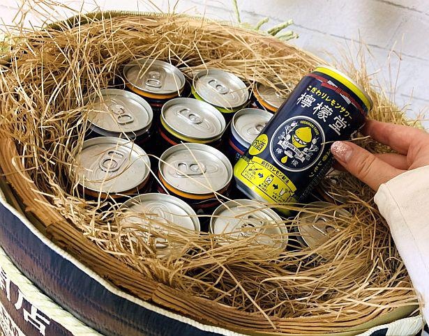 「定番レモン」「はちみつレモン」「塩レモン」「鬼レモン」の4種類が7本ずつIN！