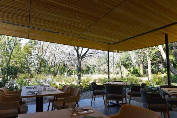 美術館に新設されたレストラン「Du Parc」の内観