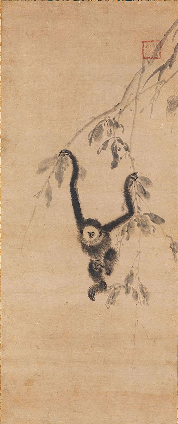 猿猴図 伝 牧谿筆 中国・南宋～元時代