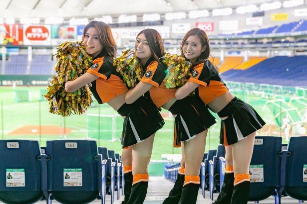 写真左から岡野莉枝(東京都、イケナイ太陽 / ORANGERANGE)＆鈴木ひな子(山形県、Wrapped Up / Olly Murs)＆梅仲あすみ(滋賀県、El Cumbanchero(エル・クンバンチェロ))