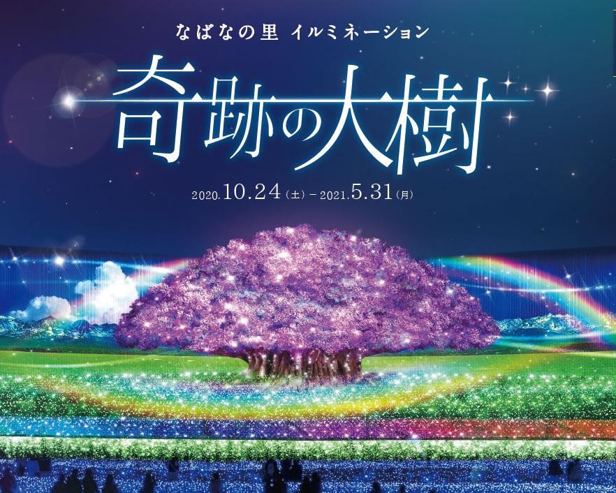 圧倒的な光の世界で奇跡の体験！なばなの里イルミネーションが今年も開催