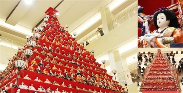 【写真を見る】地元の職人が組み立てたひな壇に、約1800体ものひな人形が丁寧に飾られる