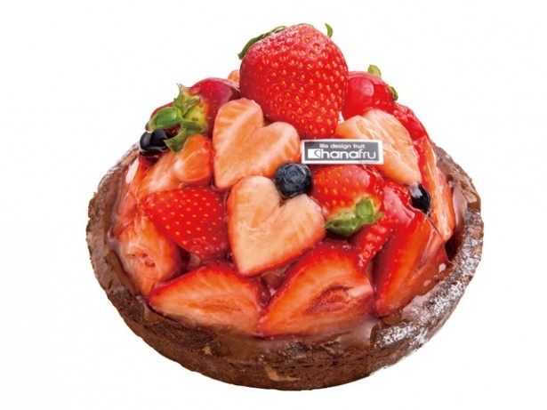 「hanafru(ハナフル)」の「いちごのチョコレートタルト」(4320円)