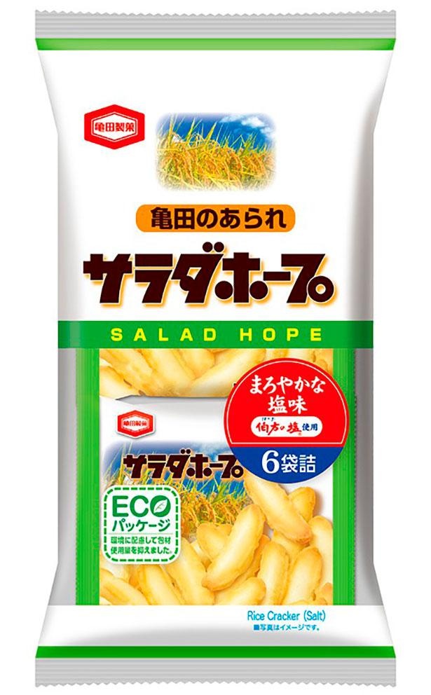 新潟限定の「90g サラダホープ」(亀田製菓)をイベント会場で販売！