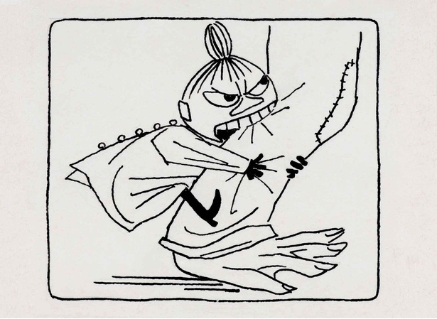 トーベ・ヤンソン　《「ムーミン谷の夏まつり」挿絵》　1954年　インク・紙
