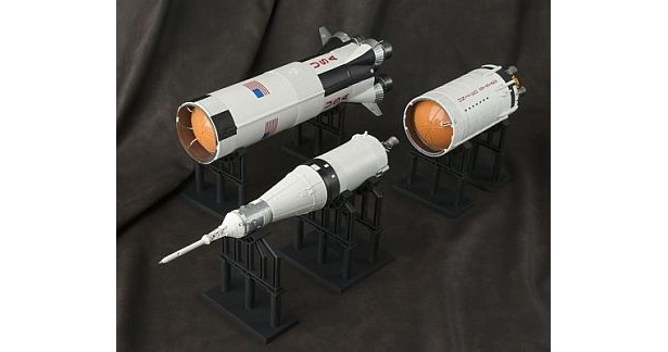 1段、2段、3段ロケットなどそれぞれのパーツに分割できる