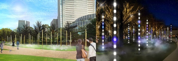 東京ミッドタウンを彩る幻想的なイルミネーション「MIDTOWN WINTER LIGHTS」