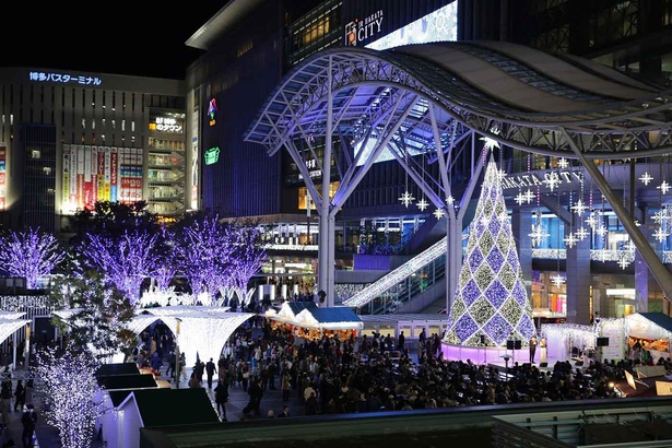 博多の街に光のエール 福岡県福岡市で 福岡クリスマスマーケット 開催中 イルミネーションガイド 21
