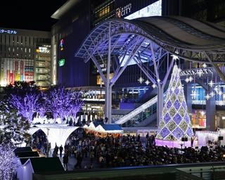 博多の街に光のエール、福岡県福岡市で「福岡クリスマスマーケット」開催中