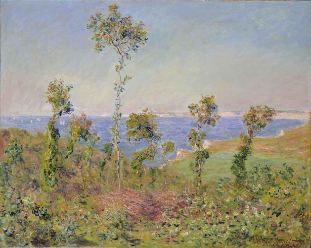 クロード・モネ《ヴァランジュヴィルの風景》1882年 油彩／カンヴァス 64.9×81.0センチ
